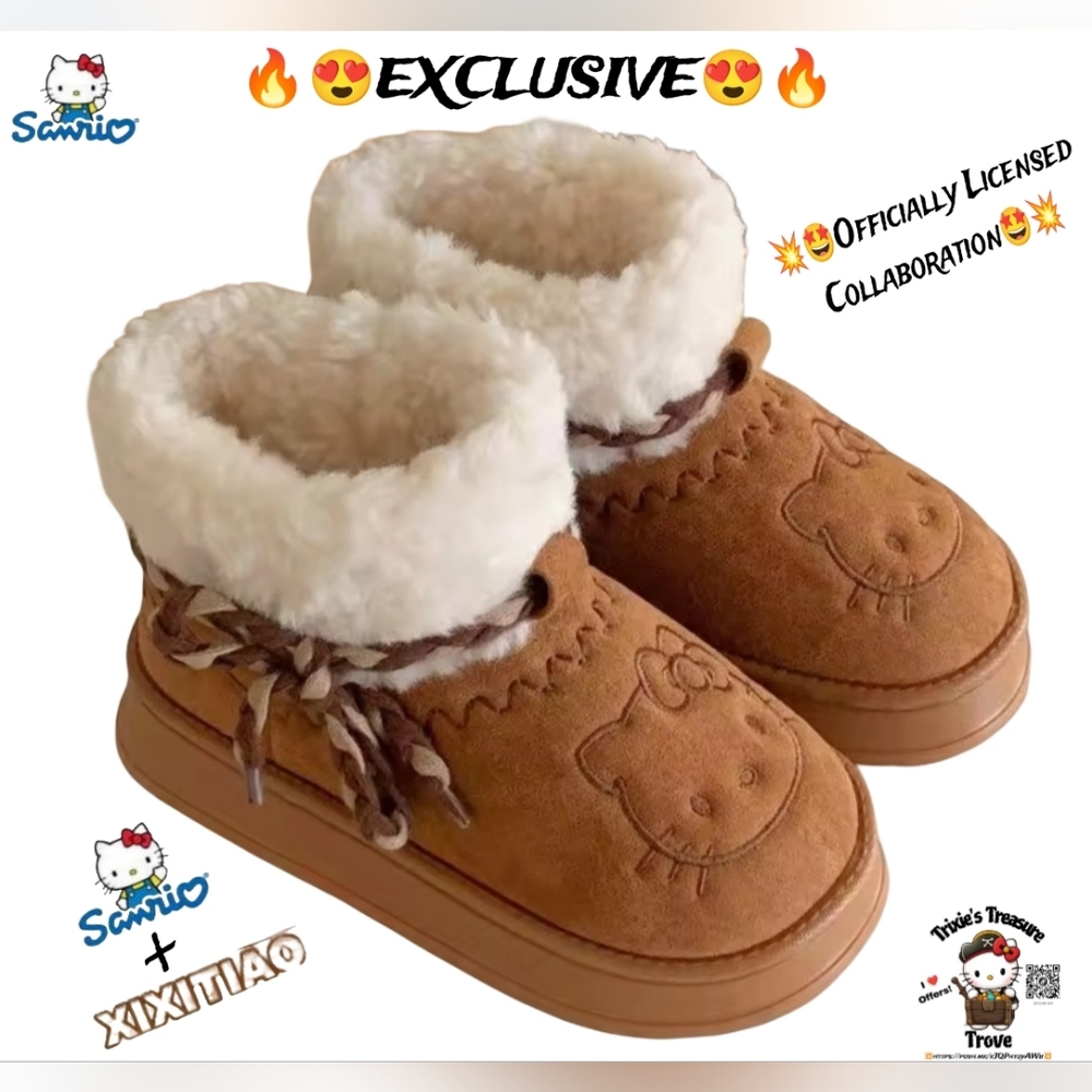 EXCLUSIVE- Hello Kitty x Xixitao Officially Licensed Collaboration Women's Boots